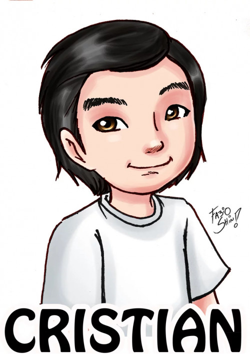 Caricatura Colorida Simples Caricatura Colorida Simples